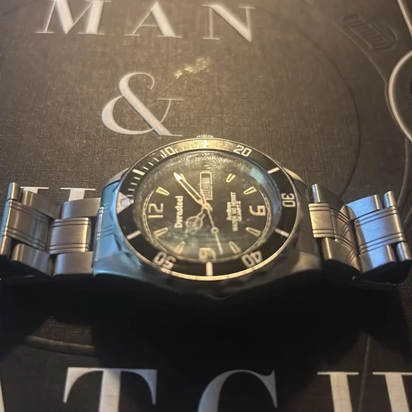 Armitron Silver and Black Men's Watch - Picture 4 of 5